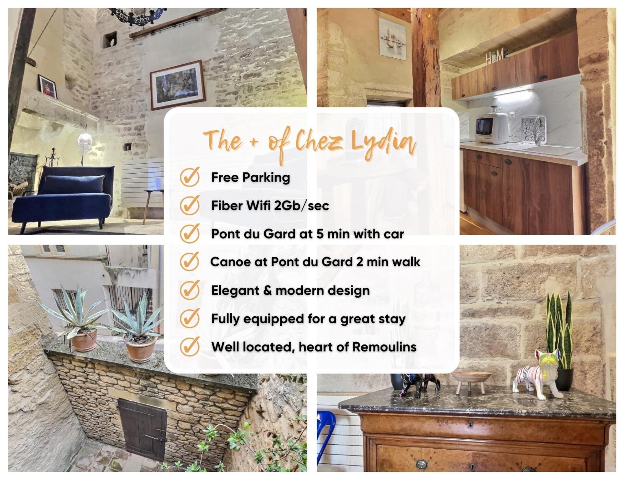 Chez Lydia - Loft Cosy, Depart Canoe A Pied, Proche Pont-Du-Gard Et Uzes Remoulins Extérieur photo